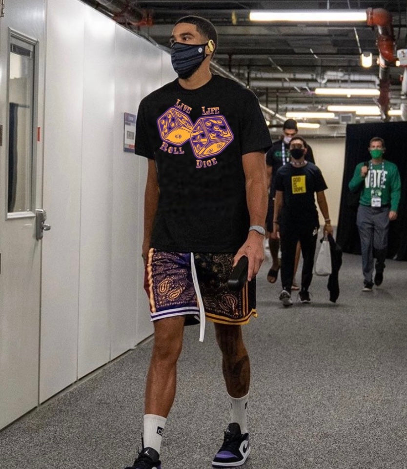 Purple/Yellow Dice T-Shirt