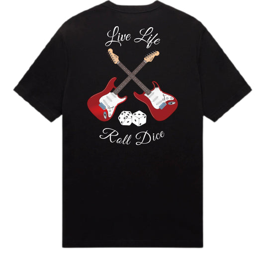 Live Life Roll Dice Rocker T-Shirt