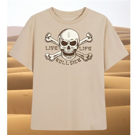 Tan Skull Halloween T-Shirt