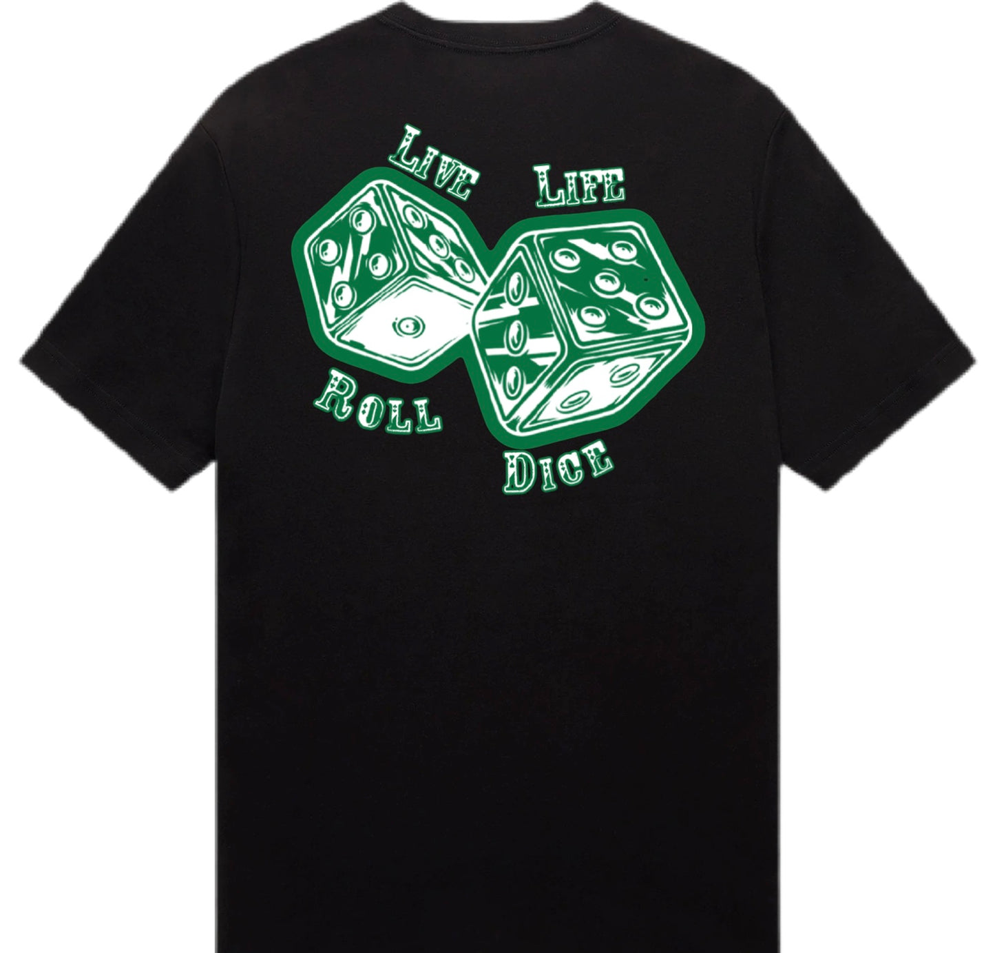 Black/White/Green Dice T-Shirt