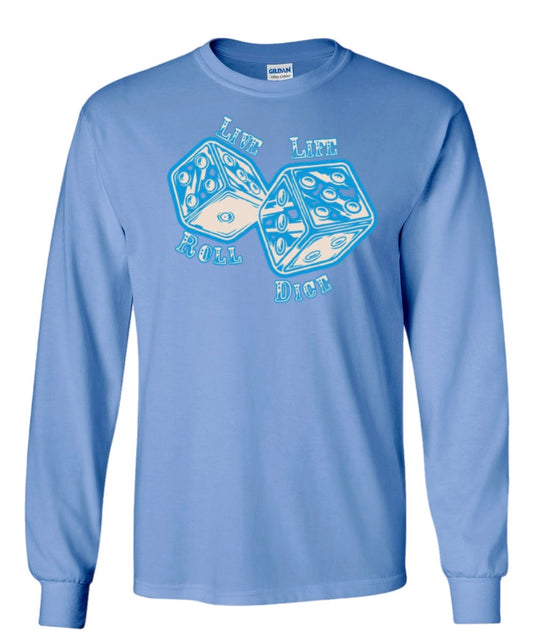 Baby Blue Dice Long Sleeve